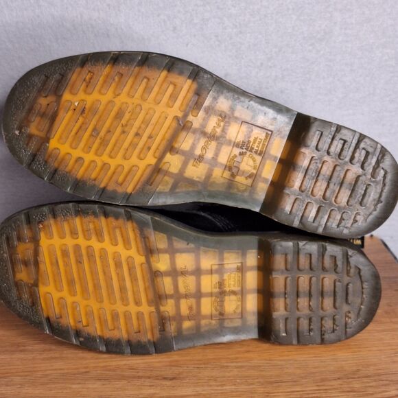 Dr. Martens 1460 Women’s 9 EU 41 Black Vegan Combat Lace Up Ankle Boots Doc - Picture 6 of 12